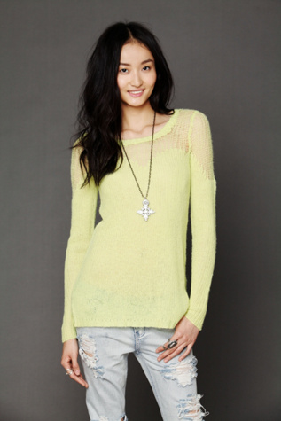 Mesh Sweetheart Tunic