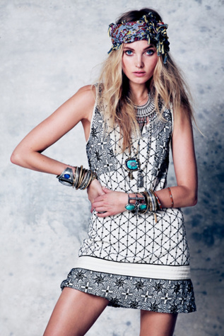Free People Byzantine Empress Shift in Day-Dresses