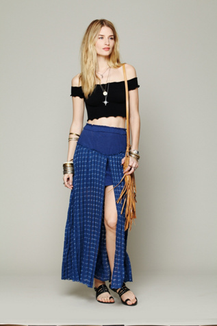 Free People Back Chat Maxi Skirt in maxi-skirts