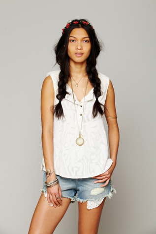 FP New Romantic Sleeveless Texture Tank