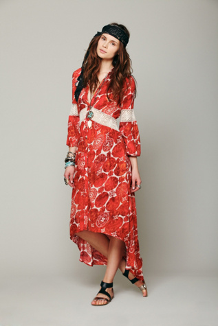 Printed Maxi Tunic  in clothes-dresses-day
