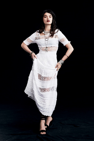 Mix In The Crochet Dress