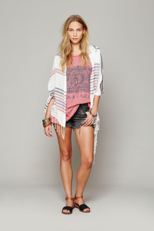 Stripe Poncho