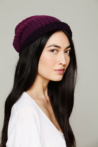 Dip Dye Slouchy Beanie