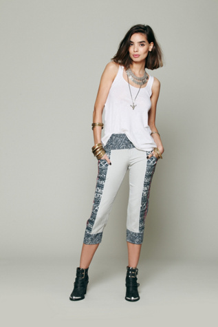 Free People Border Print Beach Pant in sweater-leggings