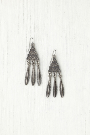 Chevron Feather Drop Earring in sale-new-sale