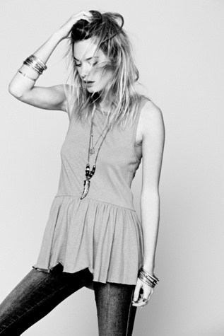 U Back Peplum Tank in clothes-the-tee-shop