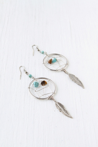 Feather Catcher Earring in boho-jewelry