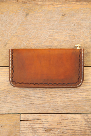 Vintage Etched Leather Wallet in bags