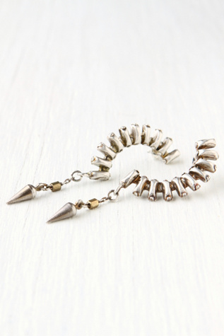 Curved Caged Earring