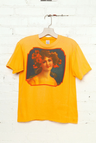 Vintage Girl Portrait Graphic Tee in Vintage-Loves-vintage-tees