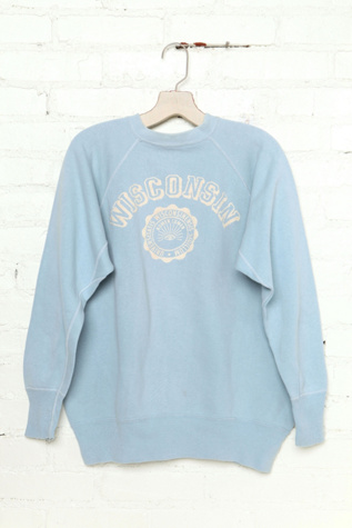 Free People Vintage Wisconsin Sweatshirt in Vintage-Tops