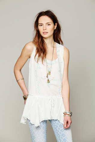 Free People Sleeveless Drawstring Tunic in tops