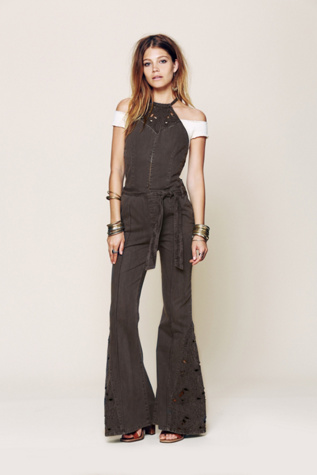 Free People Roxbury Jumpsuit in Jeans