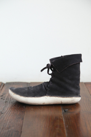 Free People Vintage Suede Moccasin Ankle Boot in vintage-shoes