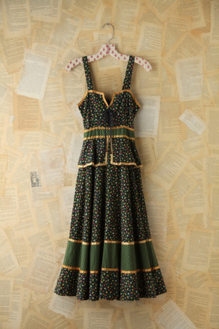 Free People Vintage Floral Printed Gunne Sax Dress in Vintage-Dresses