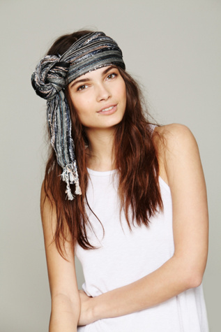 Metallic Textured Stripe Scarf in sale-sale-under-30
