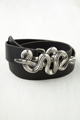 Serpent Leather Belt