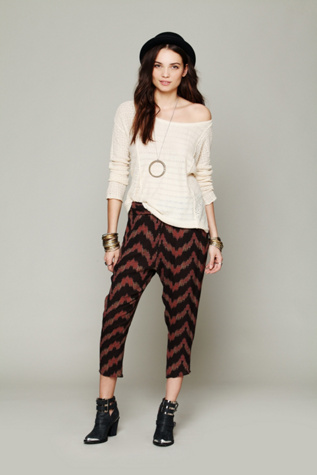 Twisted Ikat Harem in clothes-pants