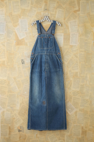 Vintage Indigo Overall Dress in Vintage-Loves-dresses