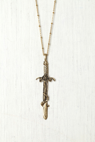 Crimson Cross Necklace