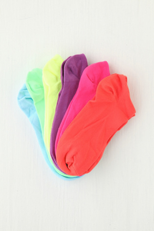 Rainbow Anklet 6 pack in accessories-socks-legwear