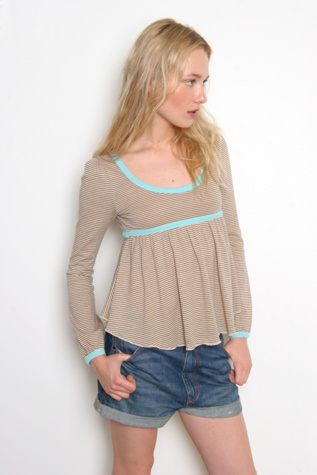 Feather Tie-Back Babydoll