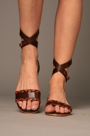 Karli Ankle Wrap Sandal by Shofolk