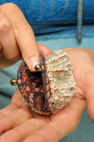 Silver Flower Sequin