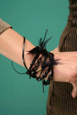 Free People Persephone Wrap : wrap bracelet necklace feather wrap feathers
