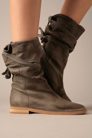 Stonewashed Leather Boot by Humanoid