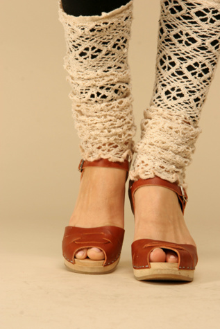 Peep Toe Sandal Clog by Swedish Hasbeens