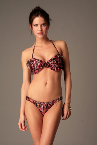 Feather Frill Bandeau Bikini