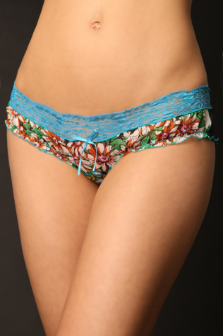 Printed Silk Chiffon Panty