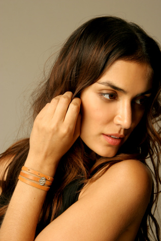 Leather Gem Wrap